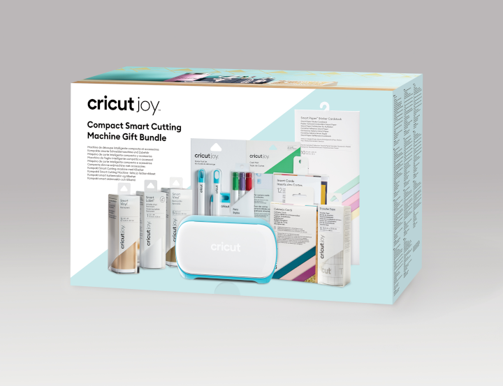 The Cricut Joy compact smart cutting machine packaging.
